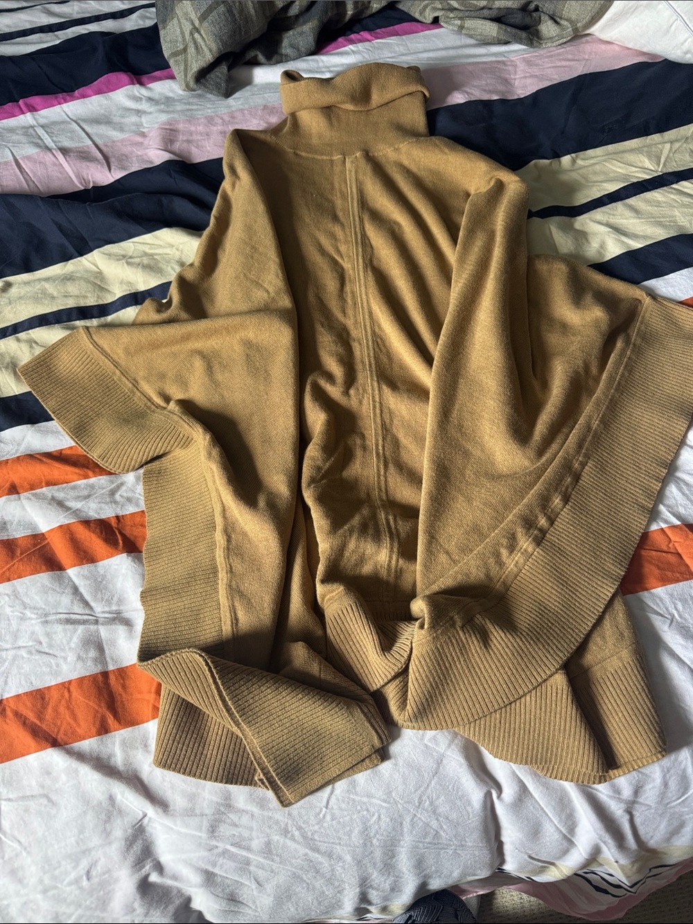 MICHAEL Michael Kors tan knit turtleneck sweater